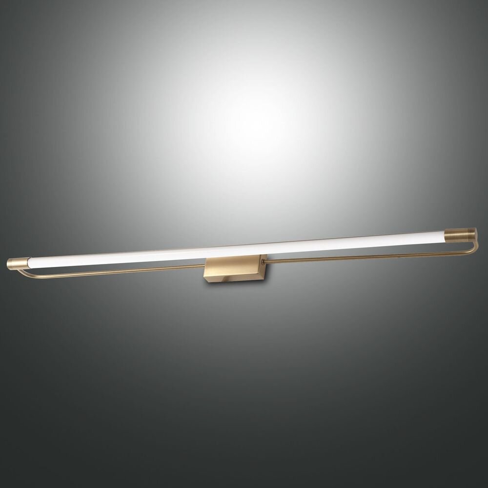 LED Wandleuchte Rapallo IP44 in Messing-sataniert 800mm