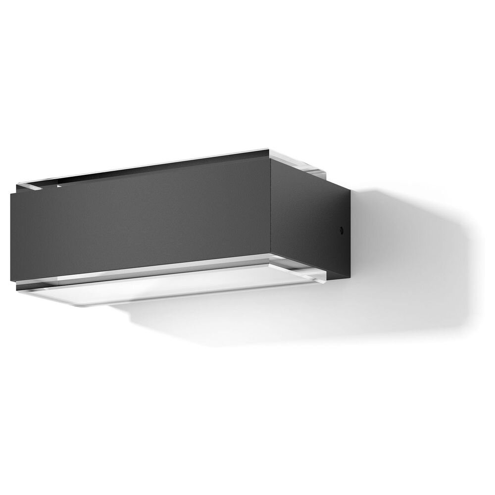 LED Wandleuchte aus Aluminium in Anthrazit Up- and Downlight IP65 länglich