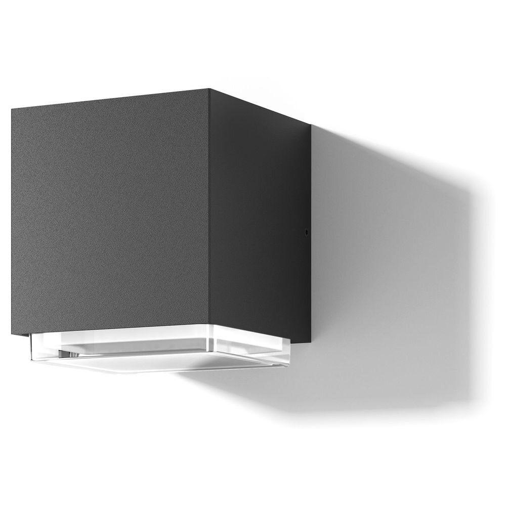 LED Außenwandleuchte aus Aluminium in Anthrazit IP65 Downlight