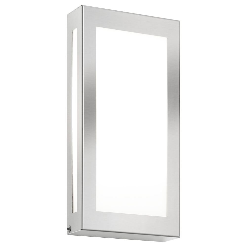 LED Wandleuchte aus Edelstahl IP44 280 x 140 mm mit Bewegungsmelder