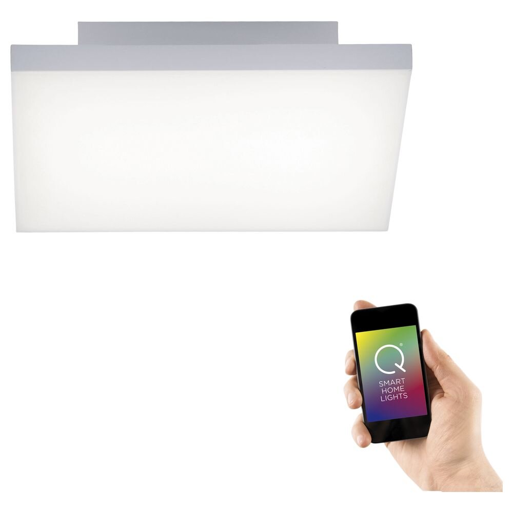 Q-Smart LED Deckenleuchte Q-Frameless in Weiß RGBW inkl. Fernbedienung 300x300 mm
