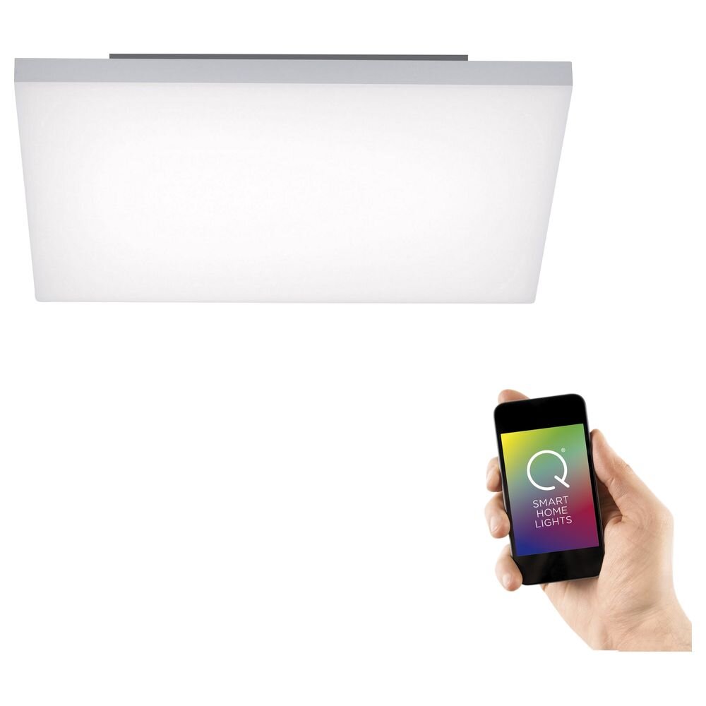 Q-Smart LED Deckenleuchte Q-Frameless in Weiß RGBW inkl. Fernbedienung 450x450 mm