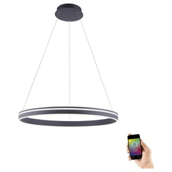 Q-Smart LED Pendelleuchte Q-Vito in Anthrazit tunable...