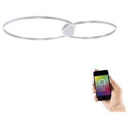Q-Smart LED Deckenleuchte Q-Kate in Silber tunable white...