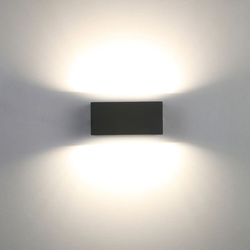 LED Außenwandleuchte Gemini in Anthrazit Up- And...
