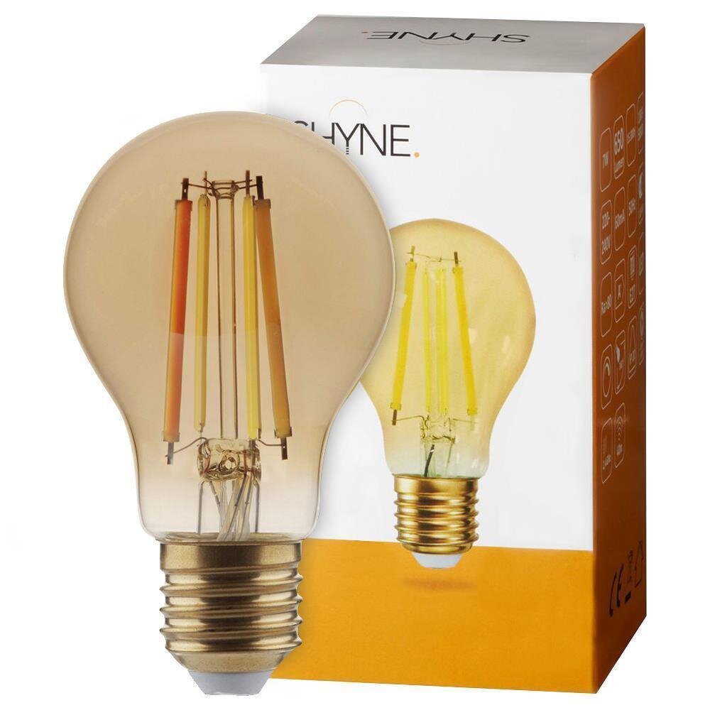 SHYNE | LED Filament Lampe ersetzt 60W E27 Birne - A60 7W 725lm 2500K dimmb günstig online kaufen