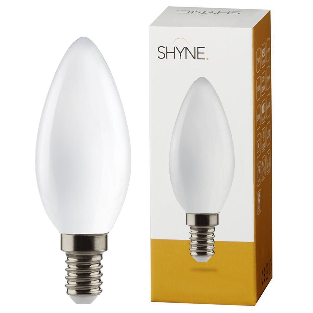 SHYNE | LED Leuchtmittel E14, milchig, Kerze - B35, 5W, 450 Lumen, 2700K günstig online kaufen