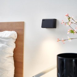 loomiQ | LED Wandleuchte Louisville aus Metall