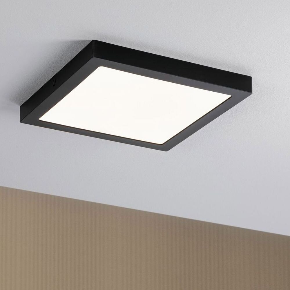 LED Wand- und Deckenleuchte Abia 22W in Schwarz-matt Eckig