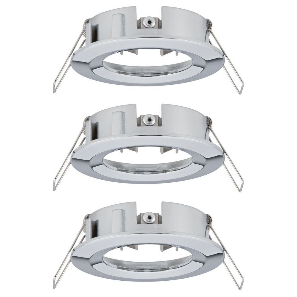 Paulmann Choosen Einbaustrahler & Einbauleuchte Esszimmer Badezimmer Küche IP44 modern Chrom Aluminium 3-flammig