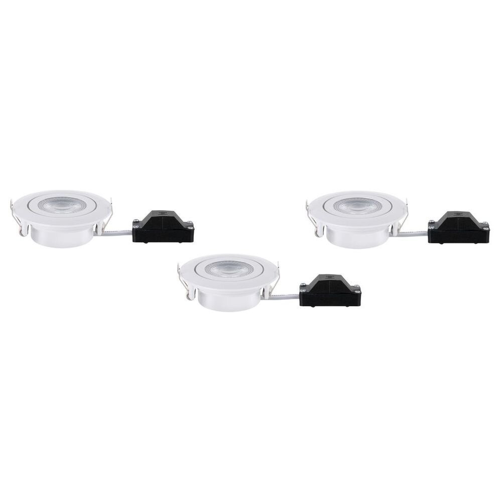Paulmann LED Einbaustrahler 3er-Set schwenkbar 3-Stufen-dimmbar 3x6W 3.000K Weiß