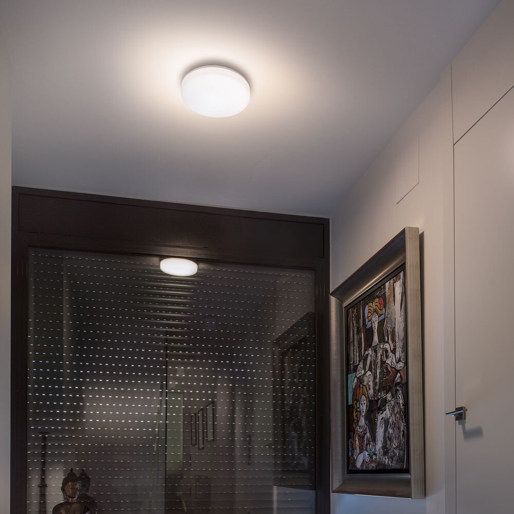 LED Deckenleuchte Zon in Weiß IP54