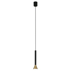 LED Pendelleuchte Danka in Schwarz und Gold