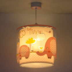 Kinderzimmer Pendelleuchte Little Elephant in Pink E27