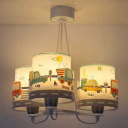 Kinderzimmer Pendelleuchte Baby Travel 3-flammig E27...