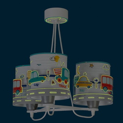 Kinderzimmer Pendelleuchte Baby Travel 3-flammig E27...