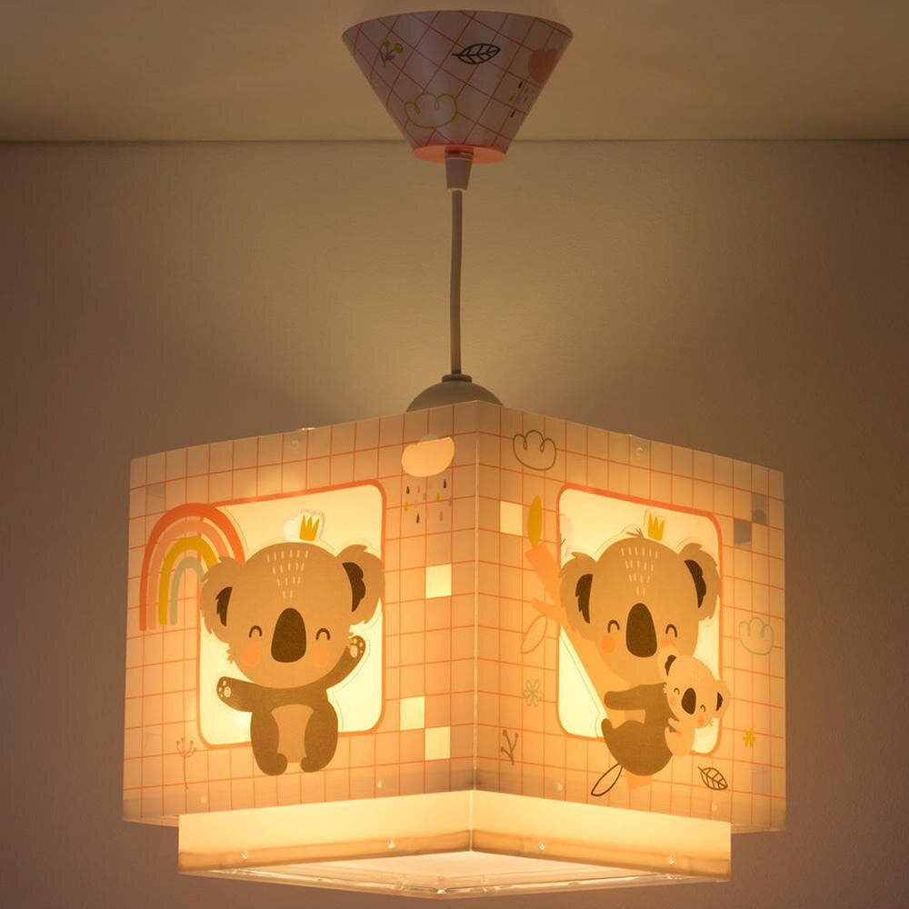 Kinderzimmer Pendelleuchte Koala in Pink E27