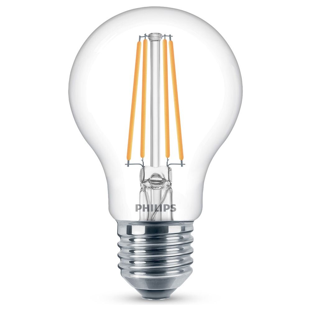 Philips LED-Leuchtmittel Glühlampenform E27/7 W 806 lm Warmweiß klar EEK: A++