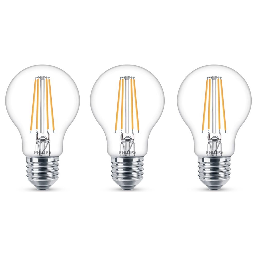 Philips LED Filament Lampe ersetzt 60W E27 Birne - A60 7W 806lm 2700K Dreie günstig online kaufen