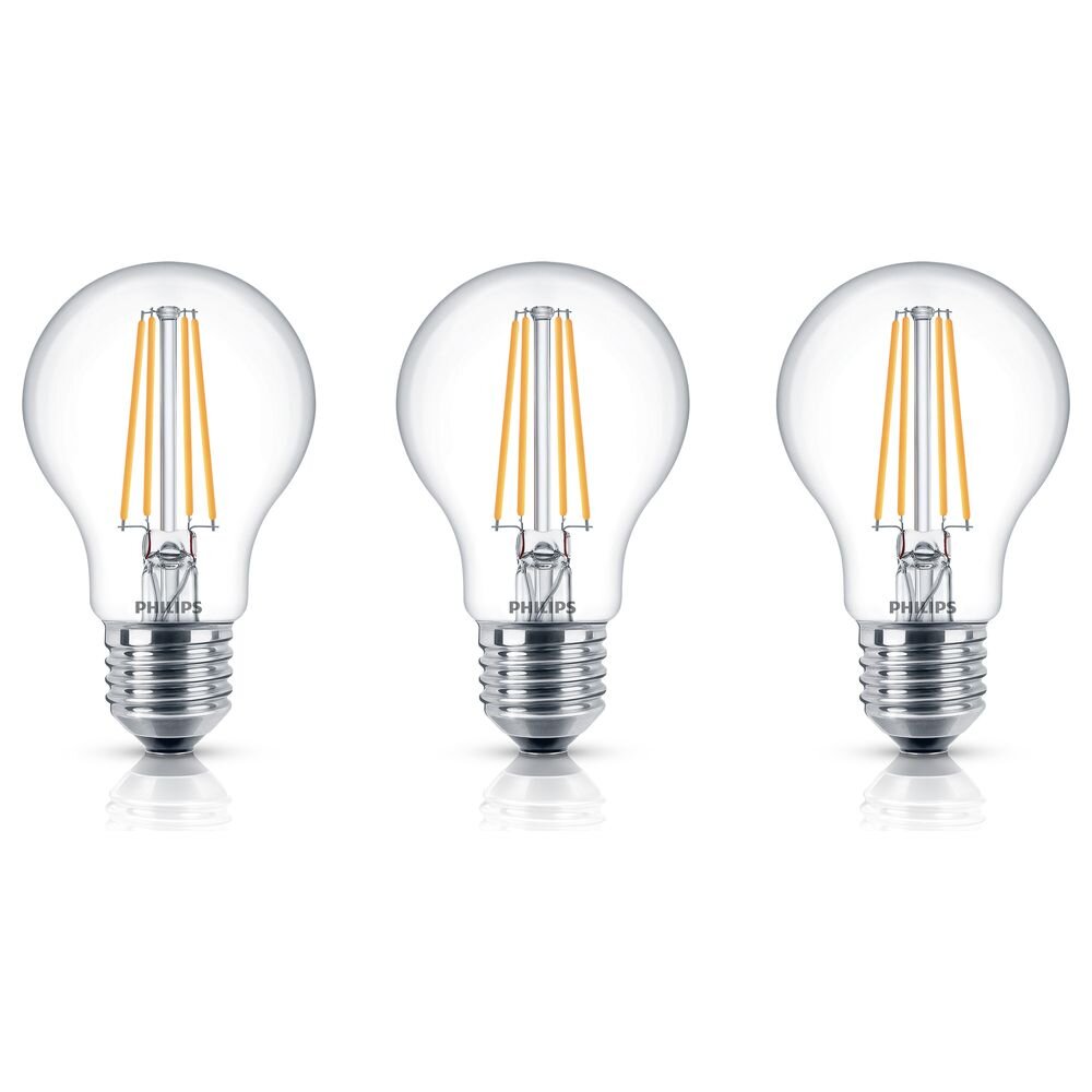 Philips LED Filament Lampe ersetzt 60W E27 Birne - A60 7W 806lm 2700K Dreie günstig online kaufen