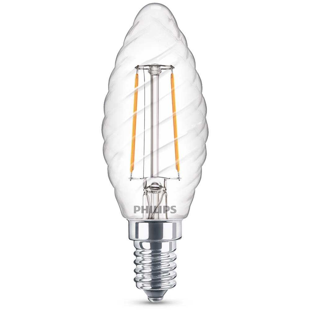 Philips LED Filament Lampe ersetzt 25W E14 Kerze - ST35 2W 250lm 2700K Eine günstig online kaufen