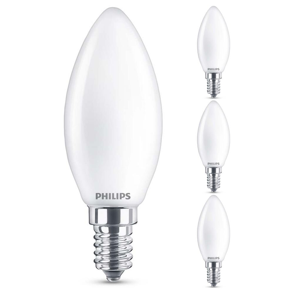 Philips LED Lampe ersetzt 60W, E14 Kerzenform B35, weiß, warmweiß, 806Lumen günstig online kaufen