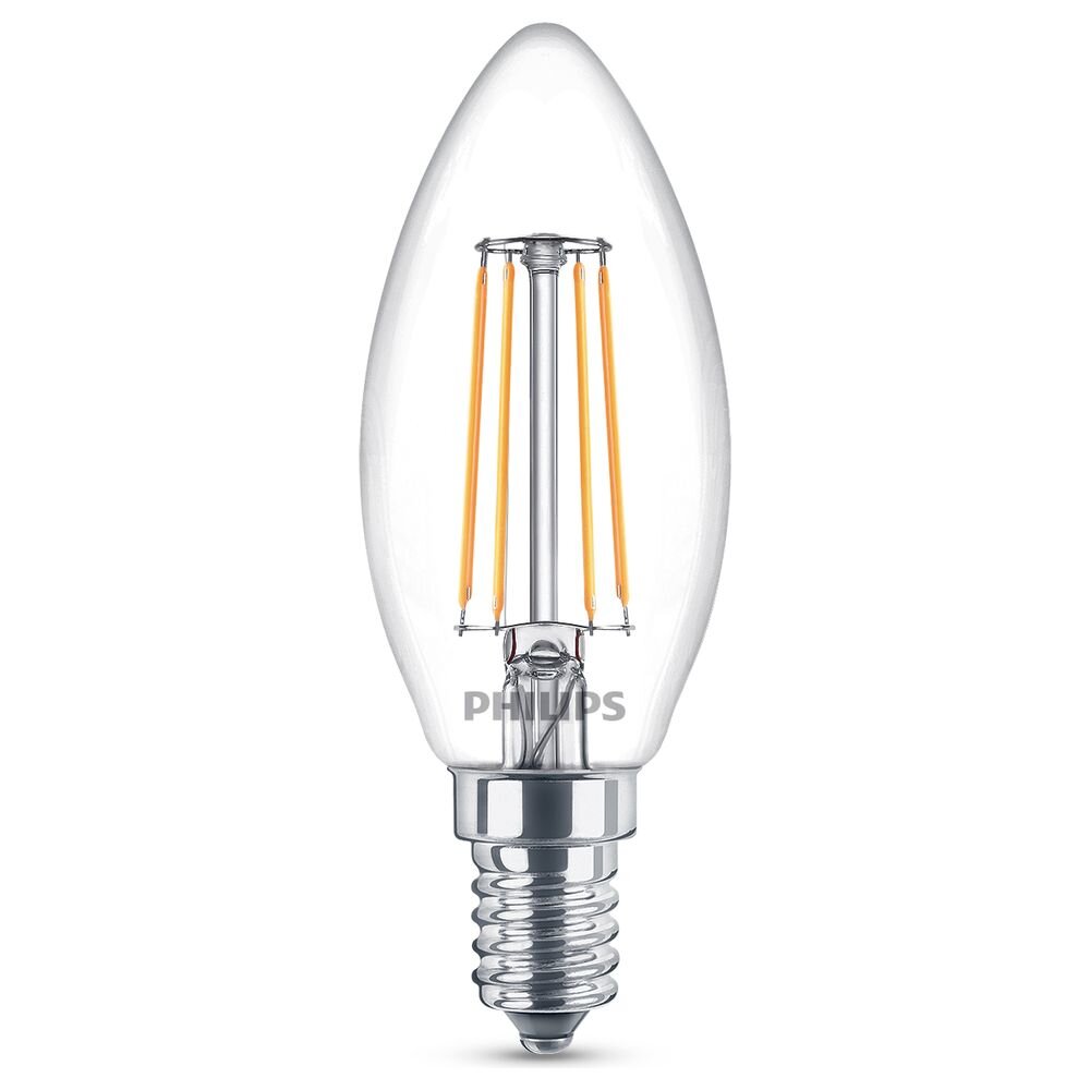 Philips LED Lampe ersetzt 40W, E14 Kerze B35, klar, warmweiß, 470 Lumen, ni günstig online kaufen