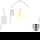 Philips LED Lampe ersetzt 60W, E27 Edisonform ST64, klar, warmweiß, 806 Lumen, nicht dimmbar