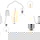 Philips LED Lampe ersetzt 60W, E27 Edisonform ST64, klar, warmweiß, 806 Lumen, nicht dimmbar