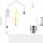 Philips LED Lampe ersetzt 40W, E27 Edisonform ST64, klar, warmweiß, 470 Lumen, nicht dimmbar