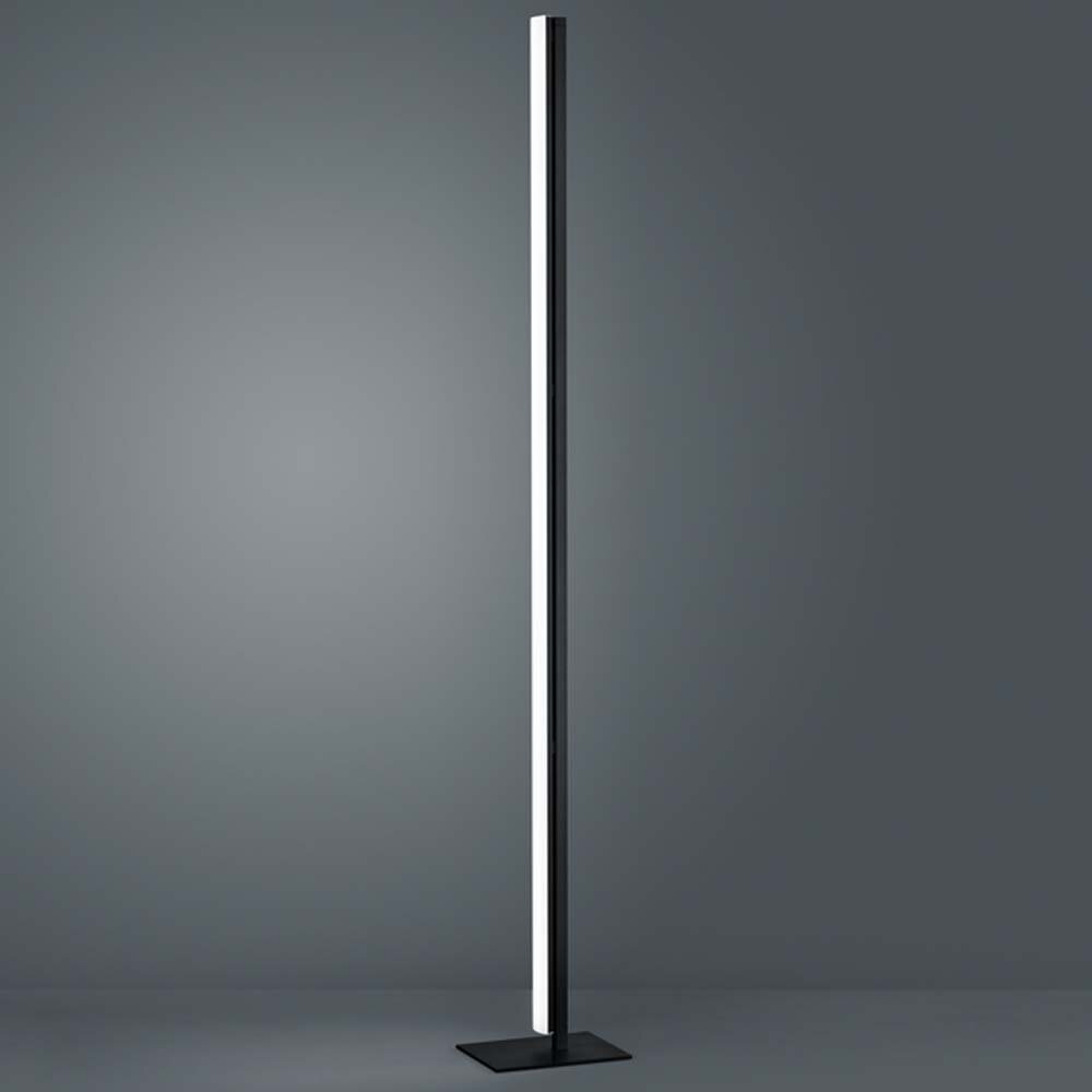 LED Stehleuchte Venta in Schwarz-matt und Chrom 31W 2690lm