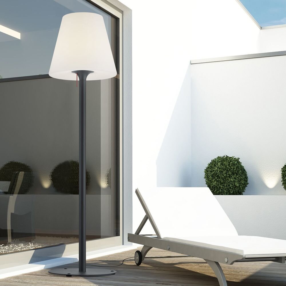 Stehleuchte Moris-Xl in Graphit und Weiß E27 günstig online kaufen