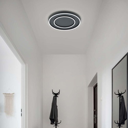 LED Deckenleuchte Sona in Schwarz-matt 60W 4690lm