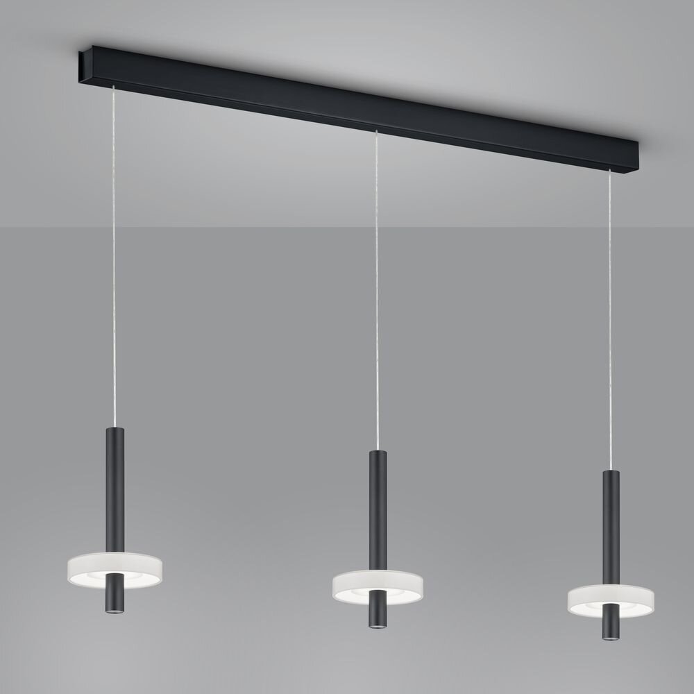 LED Pendelleuchte Kea in Schwarz 27W 1680lm