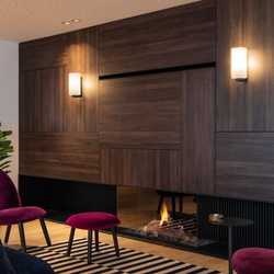 Wandleuchte Quadrass in Schwarz und Weiß-satiniert E27