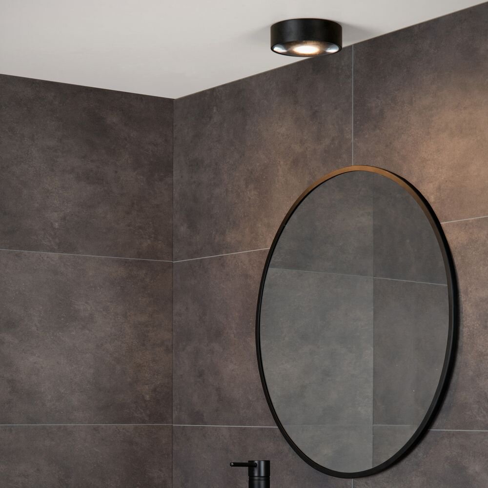 LED Deckenstrahler Rayen aus Metall in Schwarz IP65