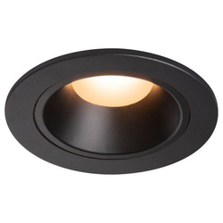 LED Einbaustrahler Numinos in Schwarz 8,6W 2700K