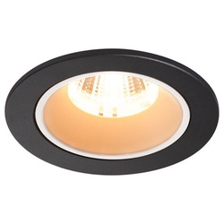 LED Einbaustrahler Numinos in Schwarz 8,6W 2700K