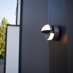 LED Wandleuchte in Anthrazit 2x 6,5W 1000lm IP54