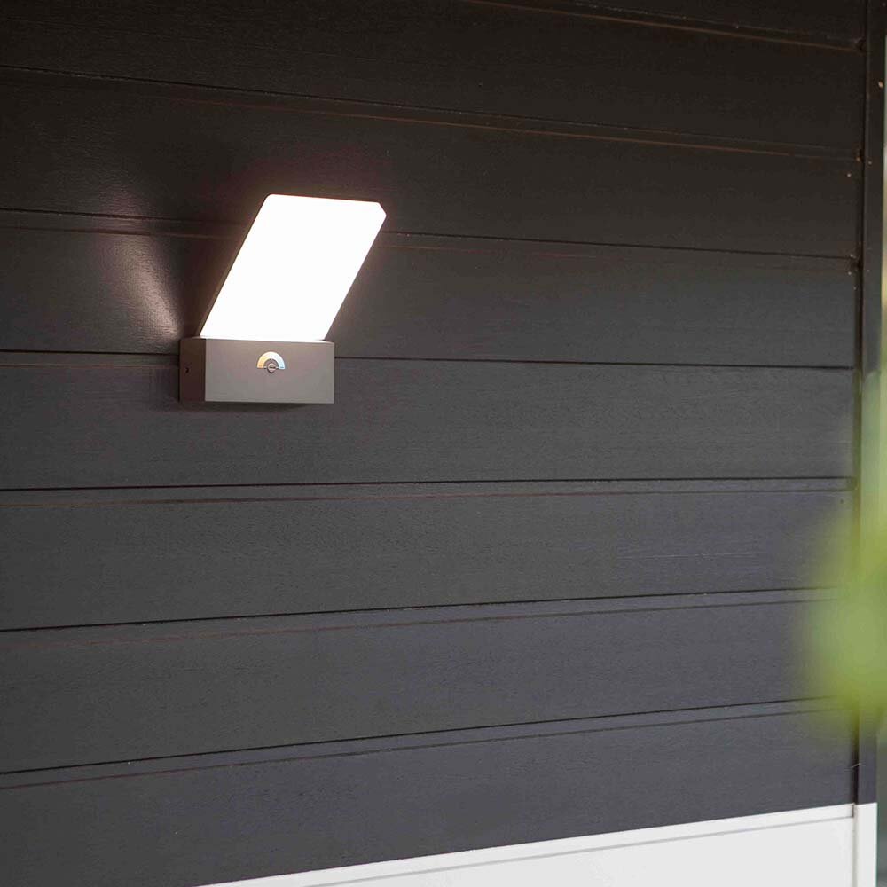 LED Wandleuchte Pano in Anthrazit 16W 1200lm IP54