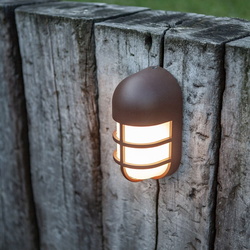 LED Wandleuchte Bullo in Rostfarbig 15W 700lm IP54
