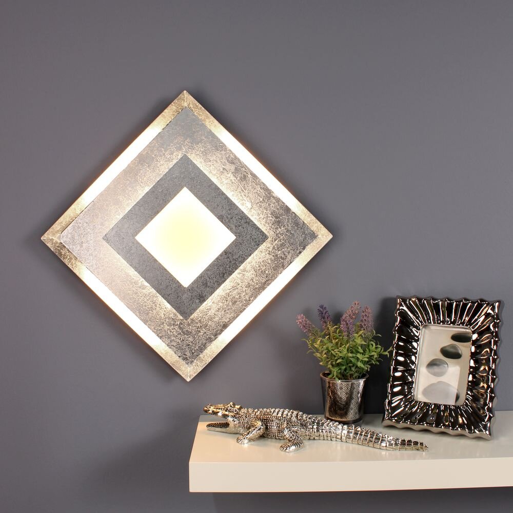 LED Wandleuchte Window in Silber 24W 1600lm IP20