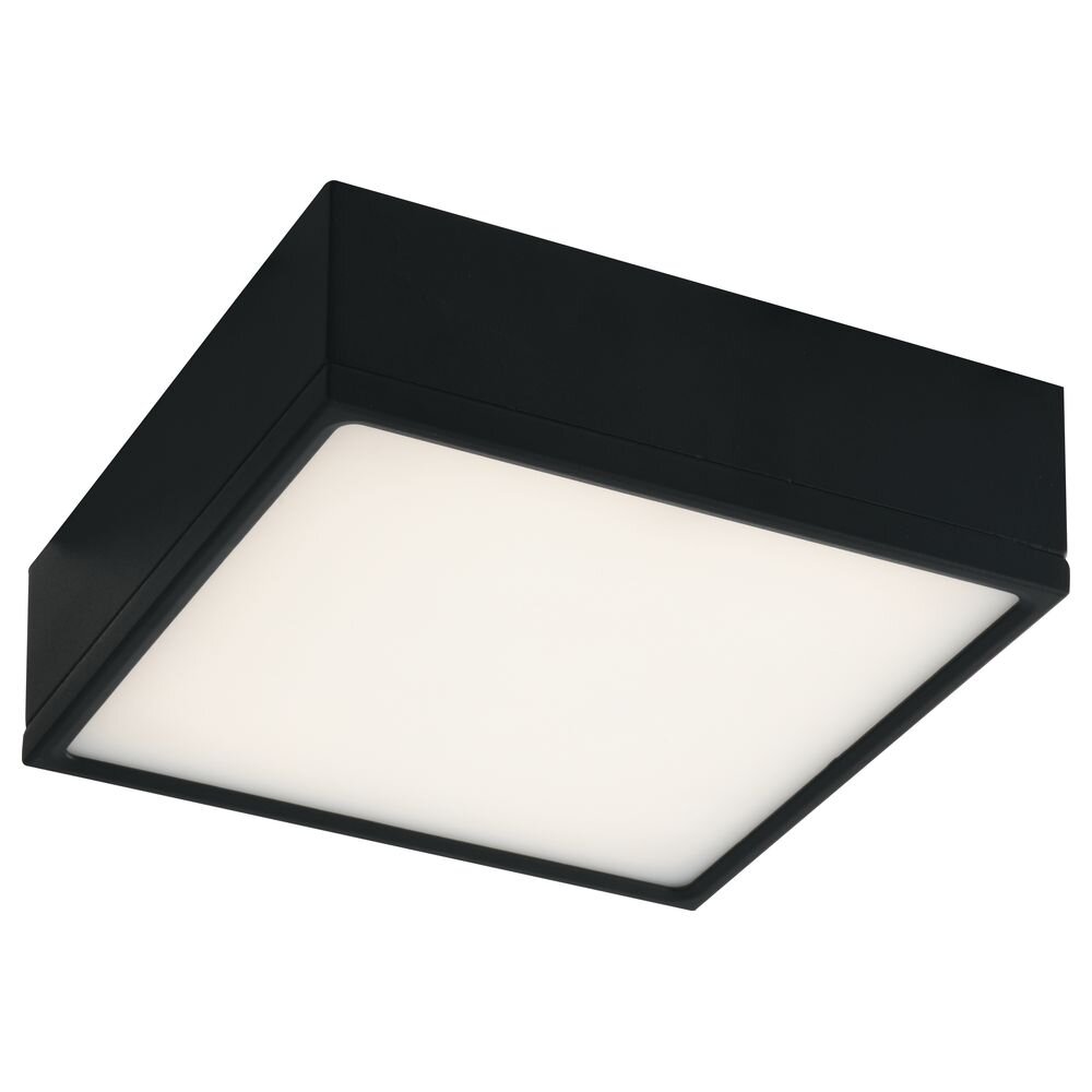 LED Deckenleuchte Klio in Schwarz 22W 2000lm IP20 167x167mm günstig online kaufen