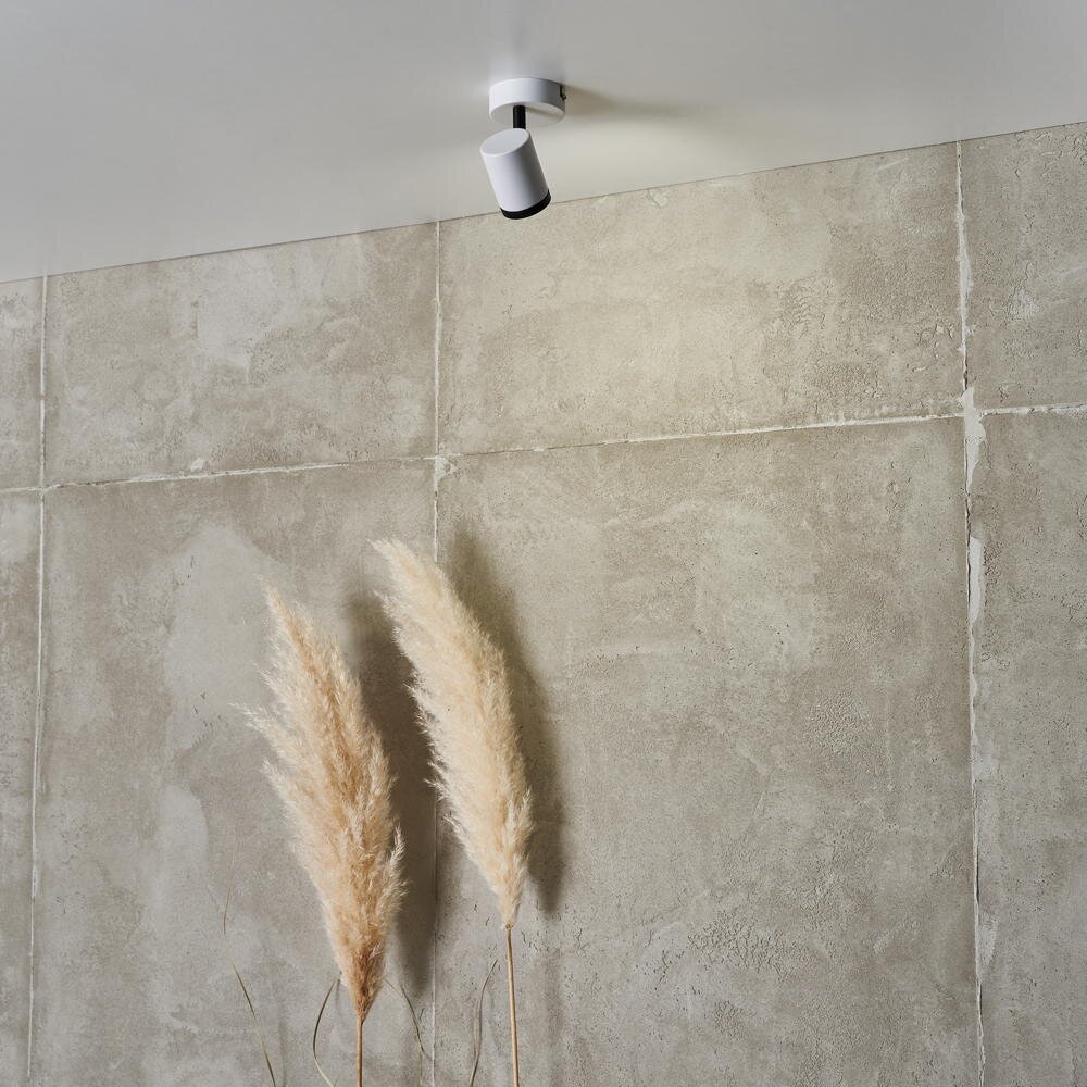 Luzz Fernanda Deckenstrahler, Deckenspots & Aufbaustrahler Flur Esszimmer Wohnzimmer LED Weiß Metall GU10 1-flammig