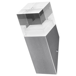 LED Wandleuchte Endura in Silber 4,5W 400lm IP44 angewinkelt