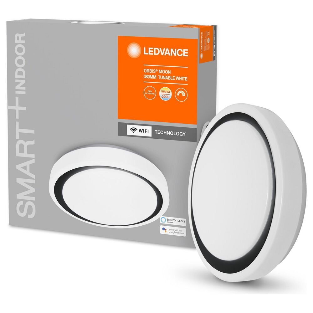 SMART+ LED Deckenleuchte in Weiß und Schwarz 24W 2500lm 380mm