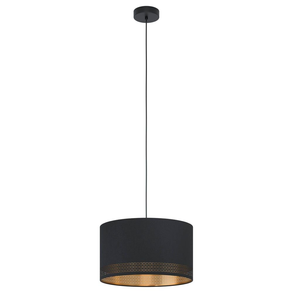 Pendelleuchte Esteperra in Schwarz und Gold E27 380mm