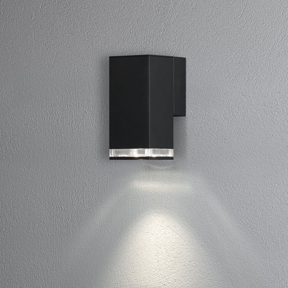 Antares Wandleuchte in Schwarz GU10 IP44 165mm