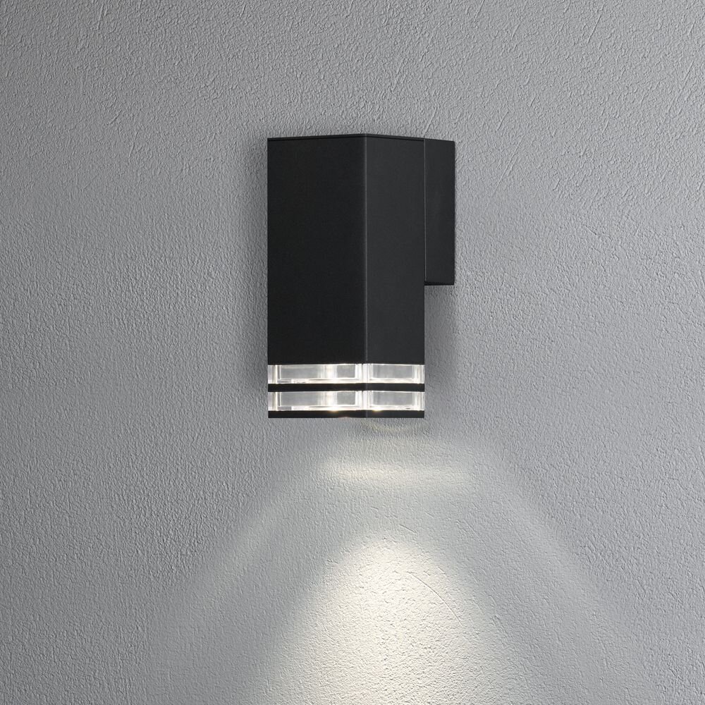 Antares Wandleuchte in Schwarz GU10 IP44 190mm