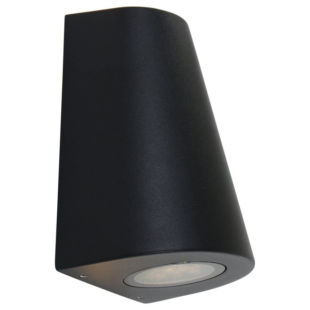 LED Außenwandleuchte in Schwarz 4W 345lm GU10 IP44